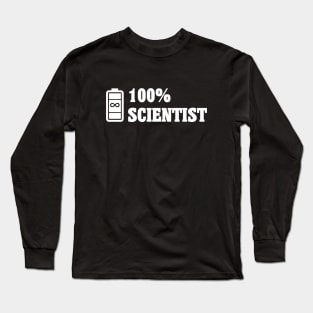 100% Scientist Long Sleeve T-Shirt